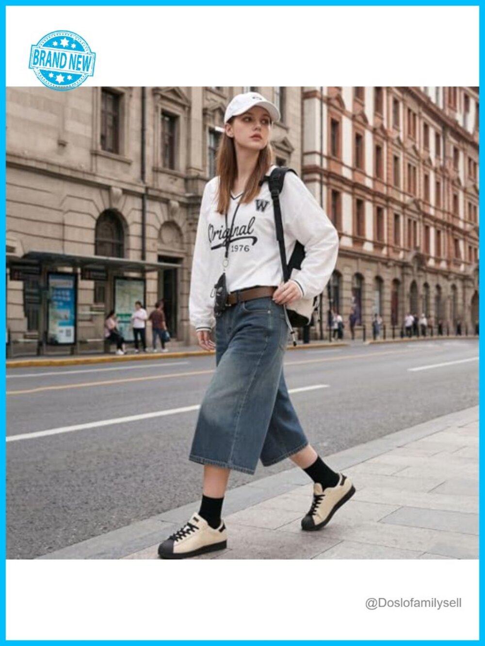 Baggy Jean Shorts Wide Leg Y2k Oversized Denim Shorts Streetwear - Picture 2 of 6